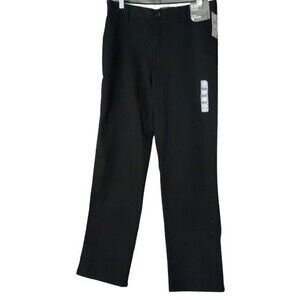 Dockers Easy Khaki Black Classic Straight Fit Pant Flat Front D2 Men's 32x34